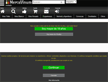 Tablet Screenshot of mercavinum.com